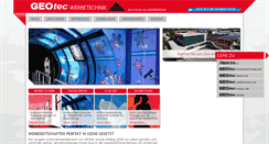 Desktop Screenshot of geotec-werbetechnik.com
