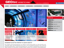 Tablet Screenshot of geotec-werbetechnik.com